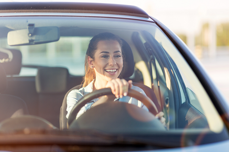 Women Driving A Car - 1st Time Driver